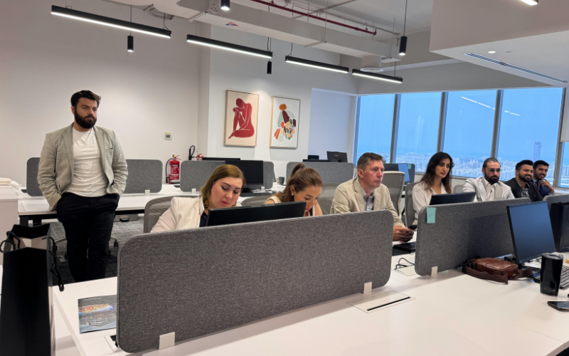 Technology team working